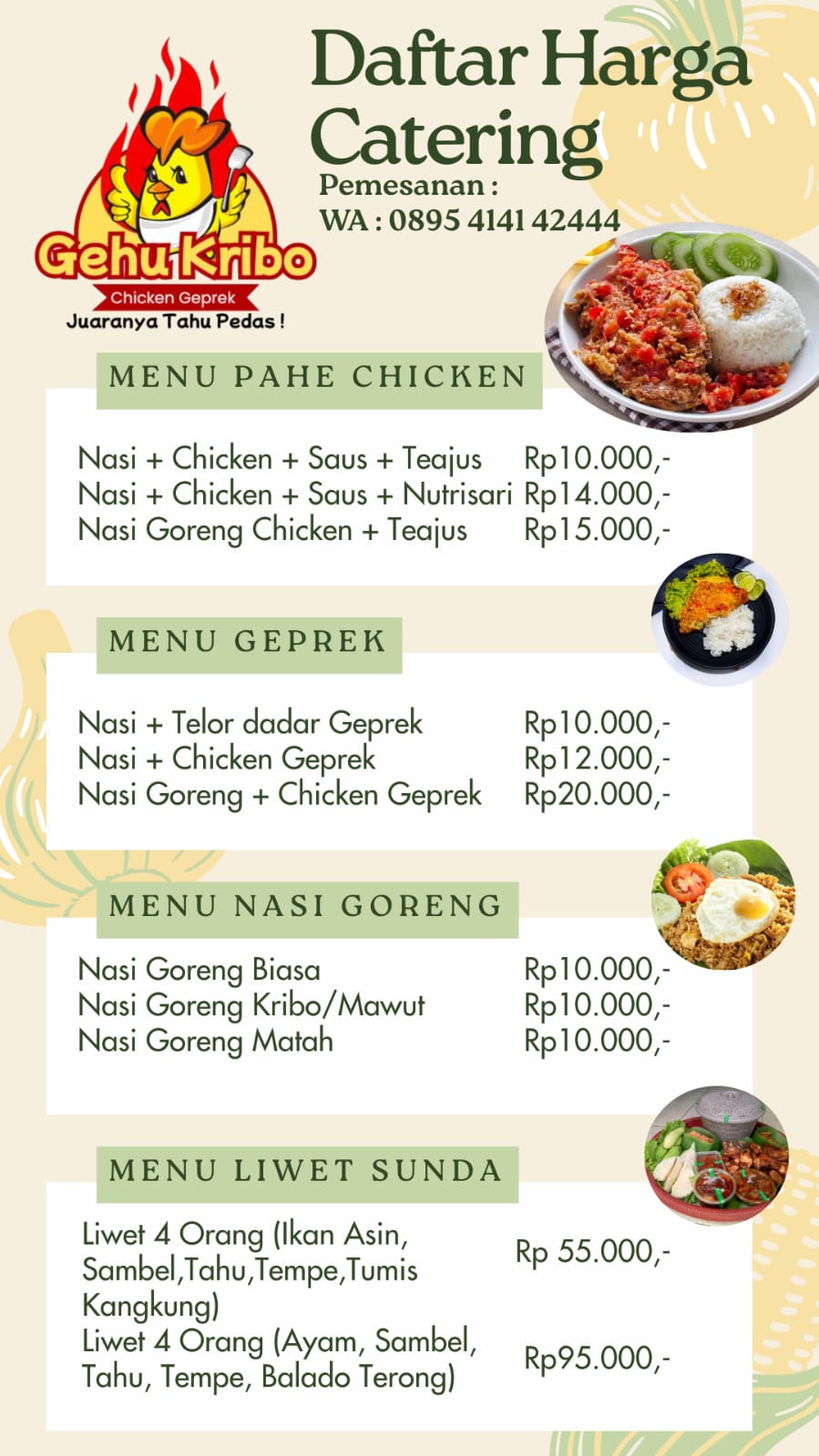 GEHU KRIBO CHICKEN GEPREK MAJALENGKA